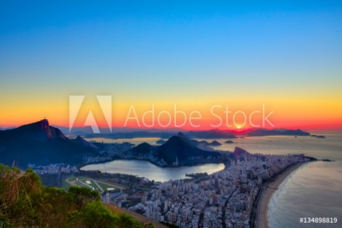 Picture of Sunrise in Rio de Janeiro Brazil